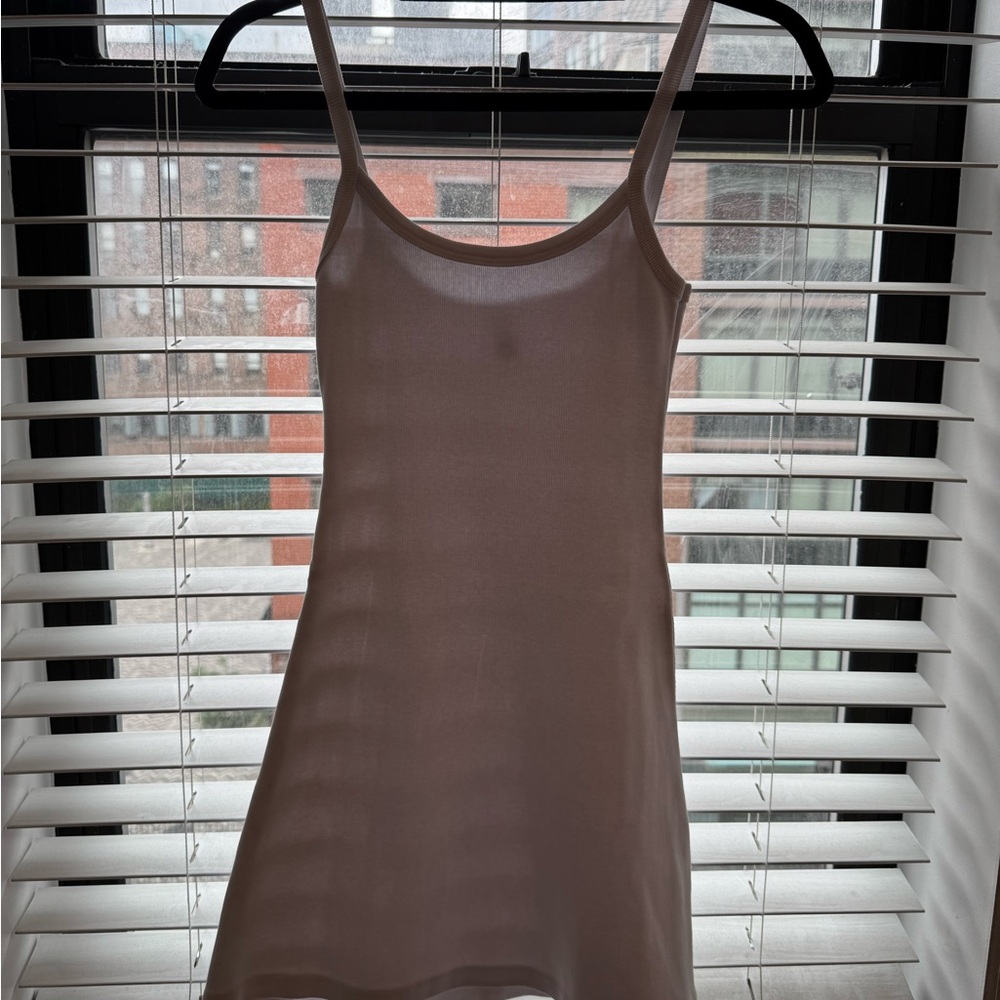 White Mini Tank Dress Los Angeles Apparel